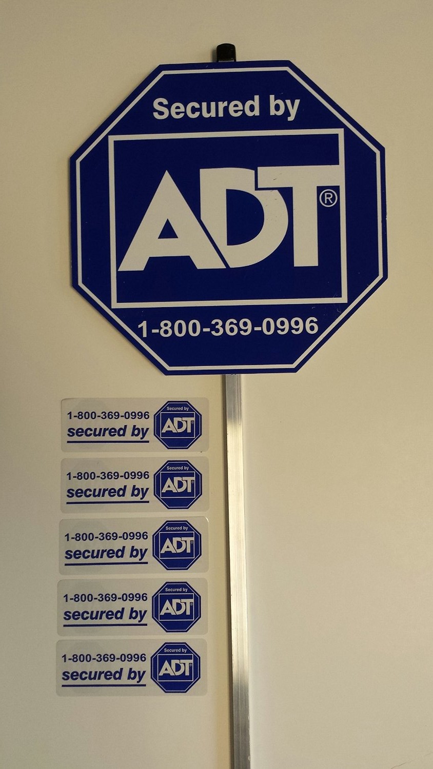 ADT Signs And Stickers - Free Replacement